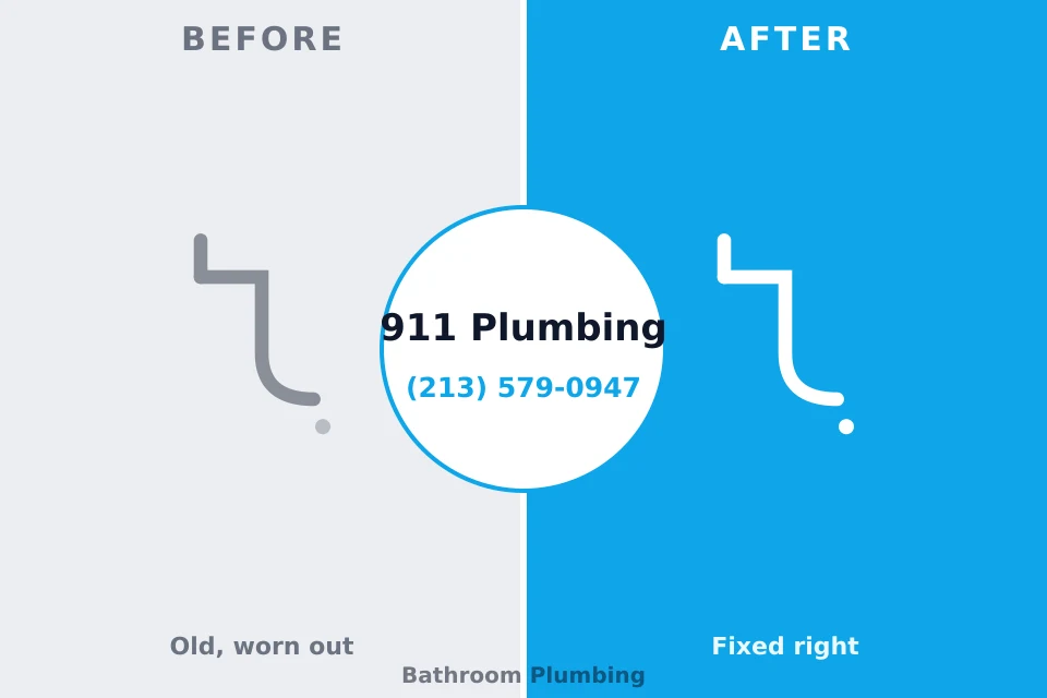 Before and after: plumbing repair Fort Belvoir, VA